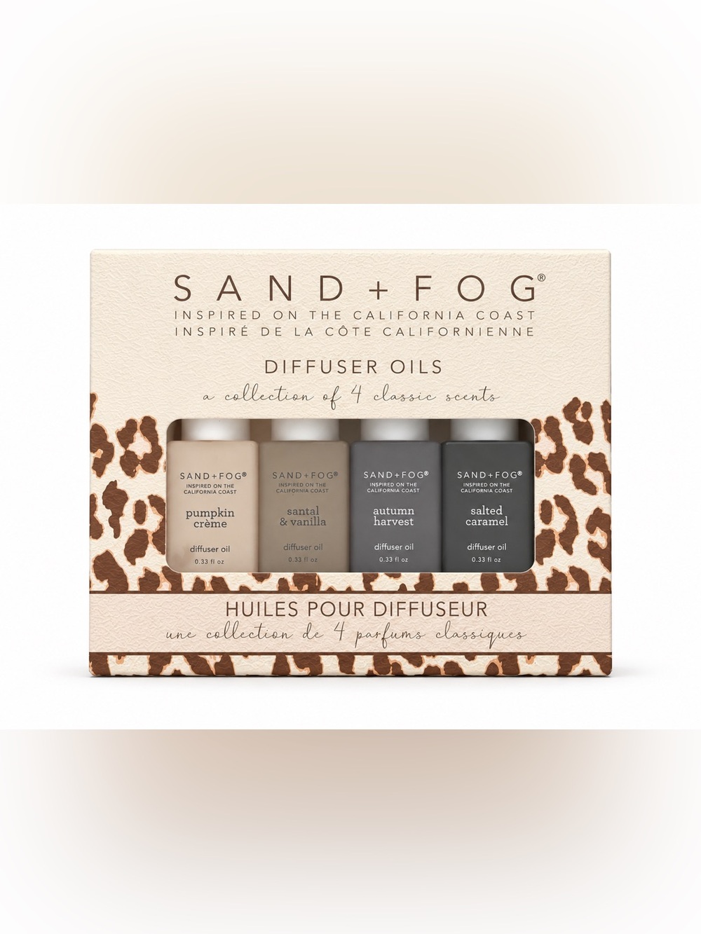 SAND+FOG Neutral Diffuser Oils 4-Pack - Pumpkin Crème & Autumn Scents